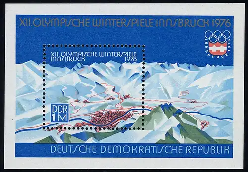 Bloc 43 Jeux olympiques d'hiver Innsbruck, frais de port