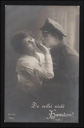 AK Amour - Tu ne dois pas être hamster! Soldat Amie, poster de champ TRIPTIS 9.10.1917