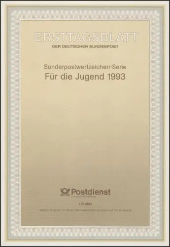 ETB 13/1993 Jeunesse Bock alpin Hirsch- Sandlauf- Maikcäfer