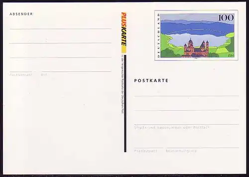 PSo 60 I Eifel 1999, mit Absendervordruck, postfrisch