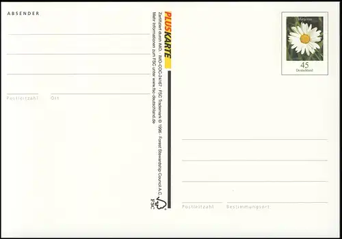 P 164 Blume 45 Cent, mit Linienrahmen, **
