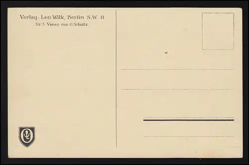 AK Amoursgroll - Tu ne m'écris pas! Versets de G. Schultz, inutile