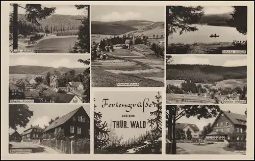 Landpost Limbach sur Neuhaus / Rennsteig sur AK Vacancessaus 1960