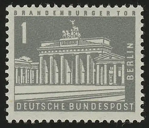 140yw Berliner Stadtbilder Brandenburger Tor 1 Pf fluoreszierend, **