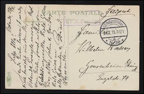 Bateaux de pêche maritimes dans le port de OSTENDE Bateaux de Peche, Feldpost 24.2.15