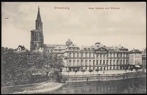 Photo AK n° 24, Vieux Château & Münster STRASSBURG BISCHHEIM HÖNHEIM 29.3.1915