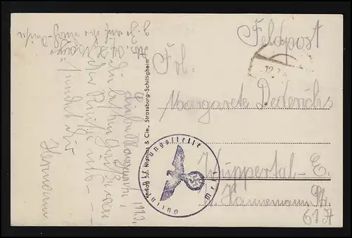 Foto AK Dom von METZ Nr. 1794 Verlag J. Manias & Cie. Strassburg, Feldpost 12.3.