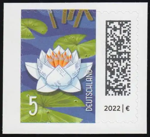 3651III Welt der Briefe: Seebriefrose 5 Cent, selbstklebend aus FB 113III, **