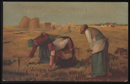 AK récolte de céréales: femmes lors de la récolte, de Bruxelles/Brussel à Nimy