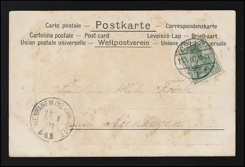 Femmes AK Séduisant sous-jupes voile face à CELLE/ NIENHAGEN 13.4.03