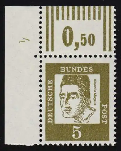 347y DZ Albertus Magnus als Ecke o.l. mit Druckerzeichen 4, **