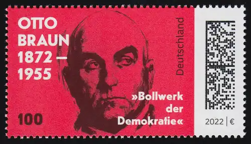 3660 Otto Braun, ** postfrisch