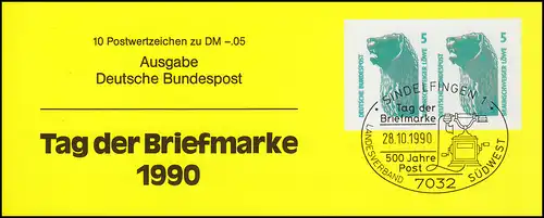 APHV Tag der Briefmarke 1990, SWK Braunschweiger Löwe, SSt SINDELFINGEN Marken