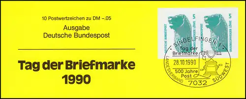 APHV Tag der Briefmarke 1990, SWK Braunschweiger Löwe, ** 