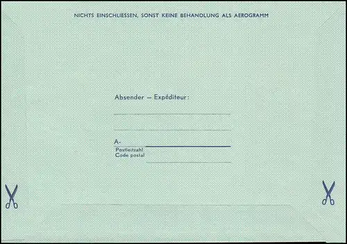 Österreich Aerogramme LF mit 18 Zudruck GRUSSFLUGPOST zur Praga'78, ungebraucht