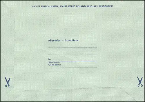 Autriche Aerogrammes LF 18 avec cachet de faveur BAD HOFGASEIN 31.10.1979
