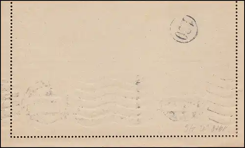 Österreich Kartenbrief K 47 Wellenstempel PRAG PRAHA 1.10.1910 nach Nürnberg