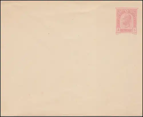 Autriche couverture 66 empereur Franz Joseph 5 croiseurs, inutilisé, légèrement rebelle