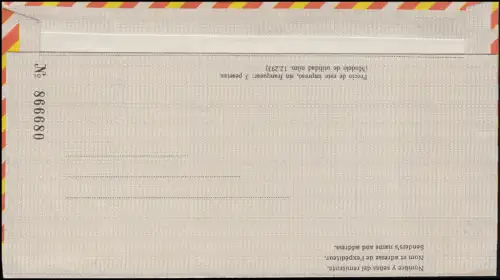 Spanien Luftpostfaltbrief LF 124 Freistempel 4+16,00 Ptas. ungebraucht, gefaltet