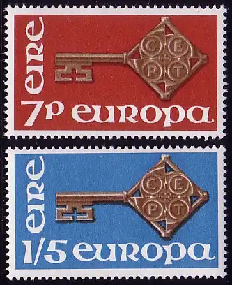 Europaunion 1968 Irland 202-203, Satz ** / MNH