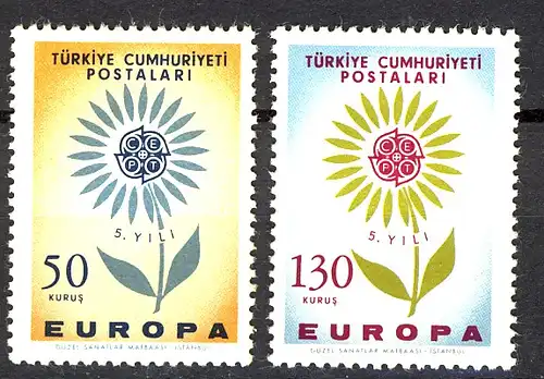 Europaunion 1964 Türkei 1917-1918, Satz ** / MNH