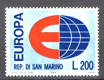 Union européenne 1964 Saint-Marin 826, marque ** / MNH