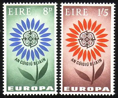 Europaunion 1964 Irland 167-168, Satz ** / MNH