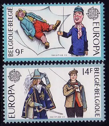 Europaunion 1981 Belgien 2058-2059, Satz ** / MNH