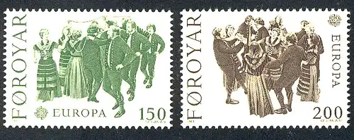 Union européenne 1981 Danemark-Faeröer 63-64, phrase ** / MNH