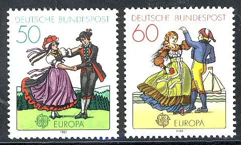 Union européenne 1981 République fédérale d'Allemagne 1096-1097, taux ** / NPF