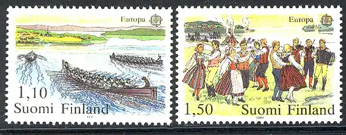 Union européenne 1981 Finlande 881-882, taux ** / NH