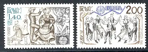 Union européenne 1981 France 2259-2260, taux ** / NH