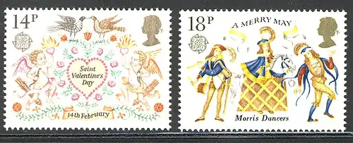 Europaunion 1981 Großbritannien 867-868, Satz ** / MNH