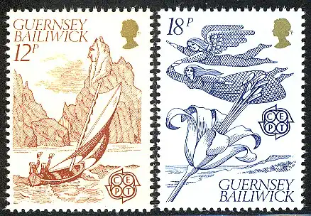 Europaunion 1981 GB-Guernsey 223-224, Satz ** / MNH