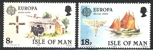 Union européenne 1981 GB-Île Man 187-188, phrase ** / MNH