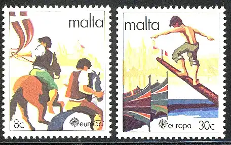 Union européenne 1981 Malte 628-629, taux ** / NHM