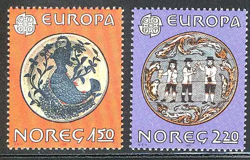 Union européenne 1981 Norvège 836-837, taux ** / NHM