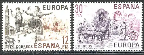 Union européenne 1981 Espagne 2498-2499, taux ** / NHM