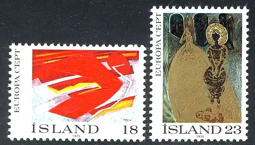 Union européenne 1975 Islande 502-503, taux ** / NHM