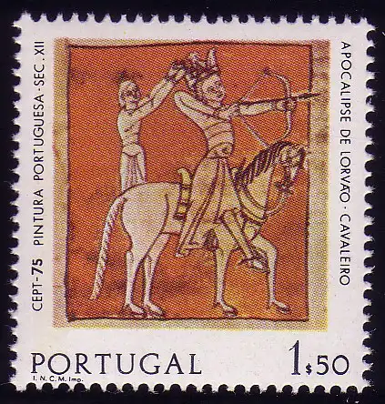 Europaunion 1975 Portugal 1281y mit Phosphorstreifen, Marke ** / MNH