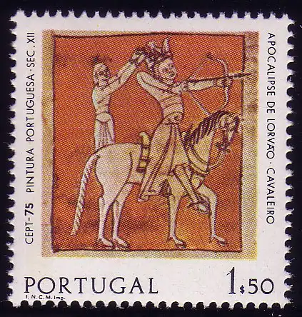Union européenne 1975 Portugal 1281y avec bande de phosphore, marque ** / MNH