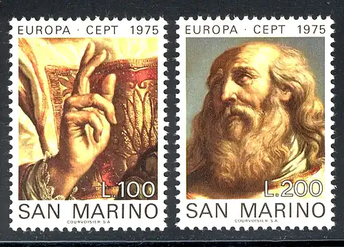Union européenne 1975 Saint-Marin 1088-1089, taux ** / NPF