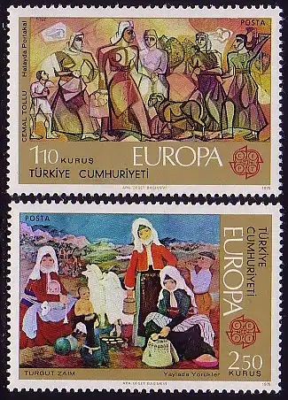 Europaunion 1975 Türkei 2355-2356, Satz ** / MNH