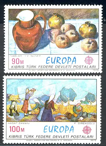 Europaunion 1975 Türkisch-Zypern 23-24, Satz ** / MNH