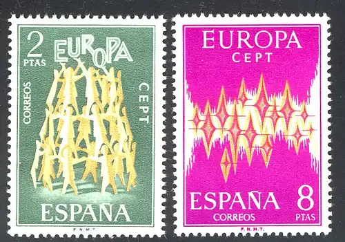 Union européenne 1972 Espagne 1985-1986, taux ** / NH