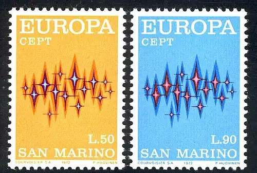 Europaunion 1972 San Marino 997-998, Satz ** / MNH