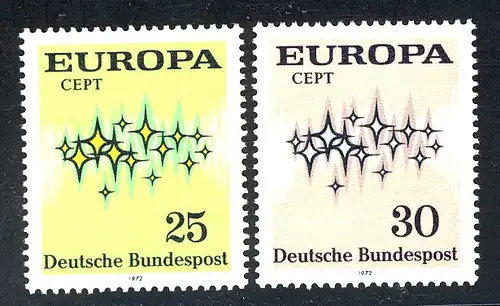 Union européenne 1972 République fédérale d'Allemagne 716-717, phrase ** / NHM