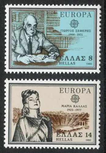 Europaunion 1980 Griechenland 1411-1412, Satz ** / MNH