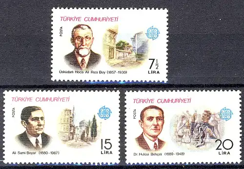 Union européenne 1980 Turquie 2510-2512, taux ** / NPF