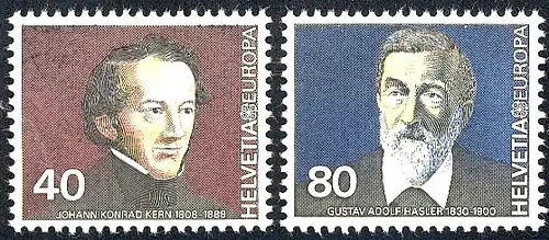 Union européenne 1980 Suisse 1174-1175, phrase ** / MNH